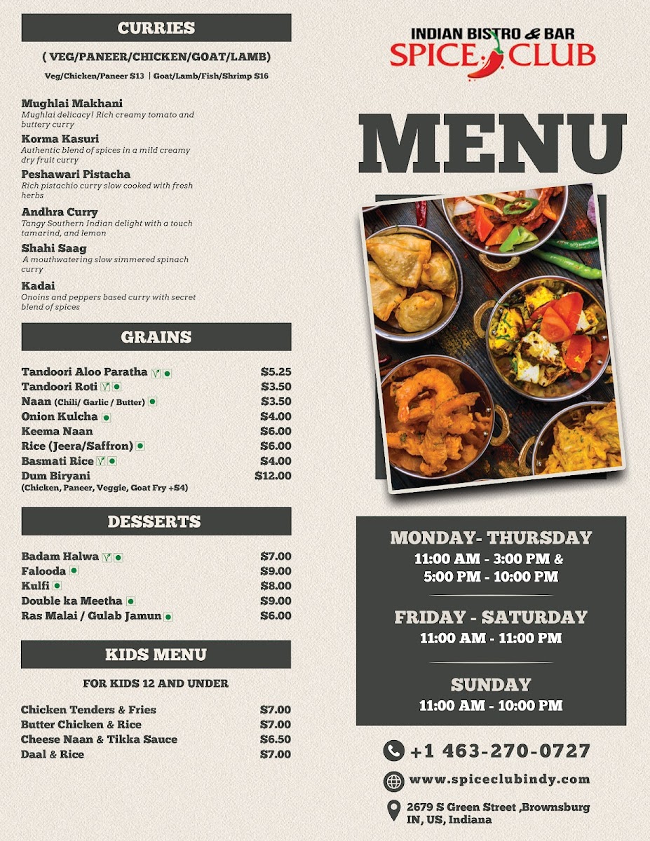 Menu Spice Club-2